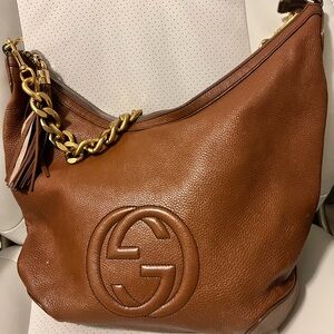 (SOLD) Gucci Leather Hobo Soho Tote